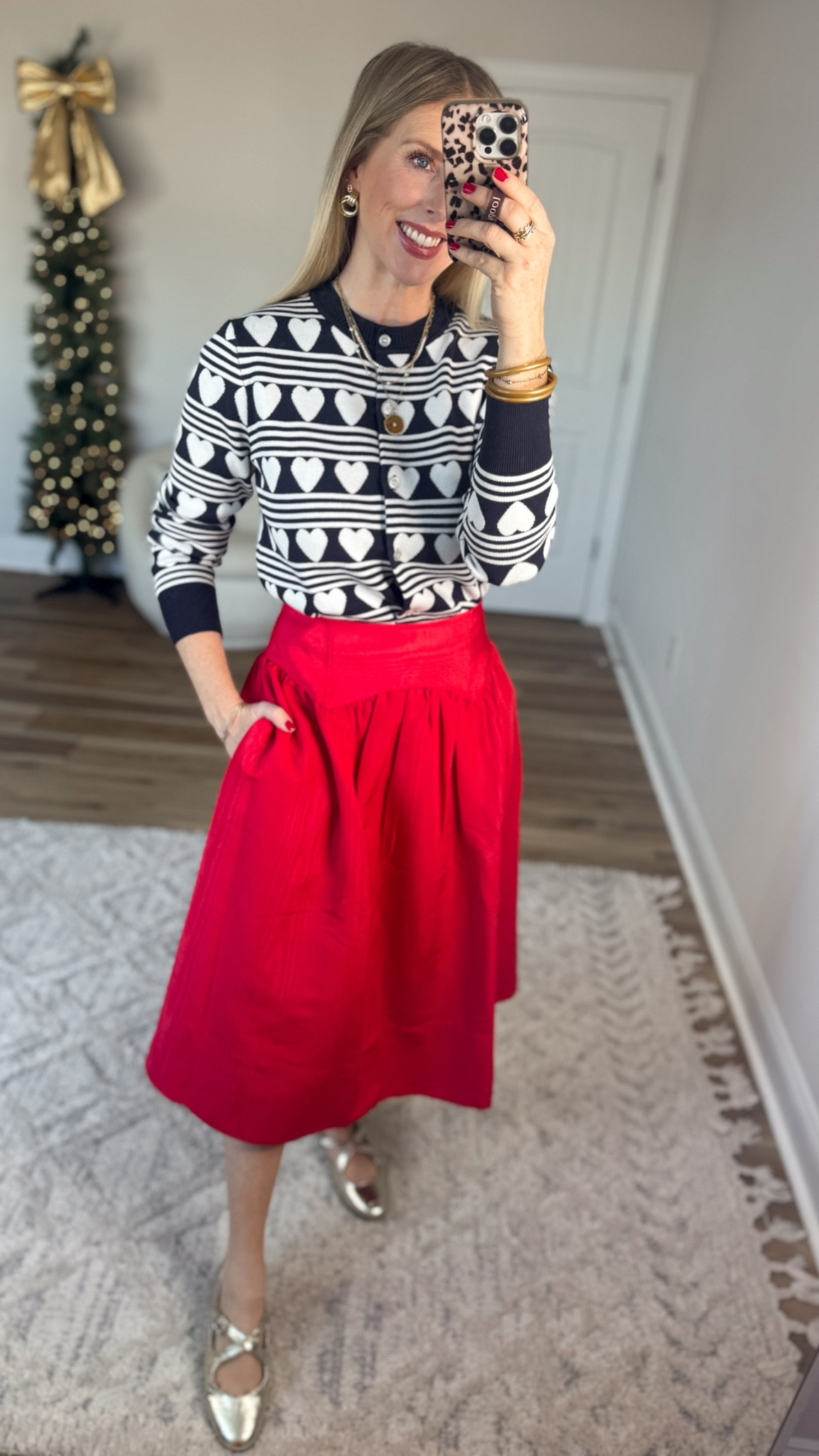 Daily try on, Walmart outfit, Walmart fashion, Walmart try on, heart cardigan, red midi skirt

Small, 2 

#LTKFindsUnder50 #LTKootd #LTKHoliday