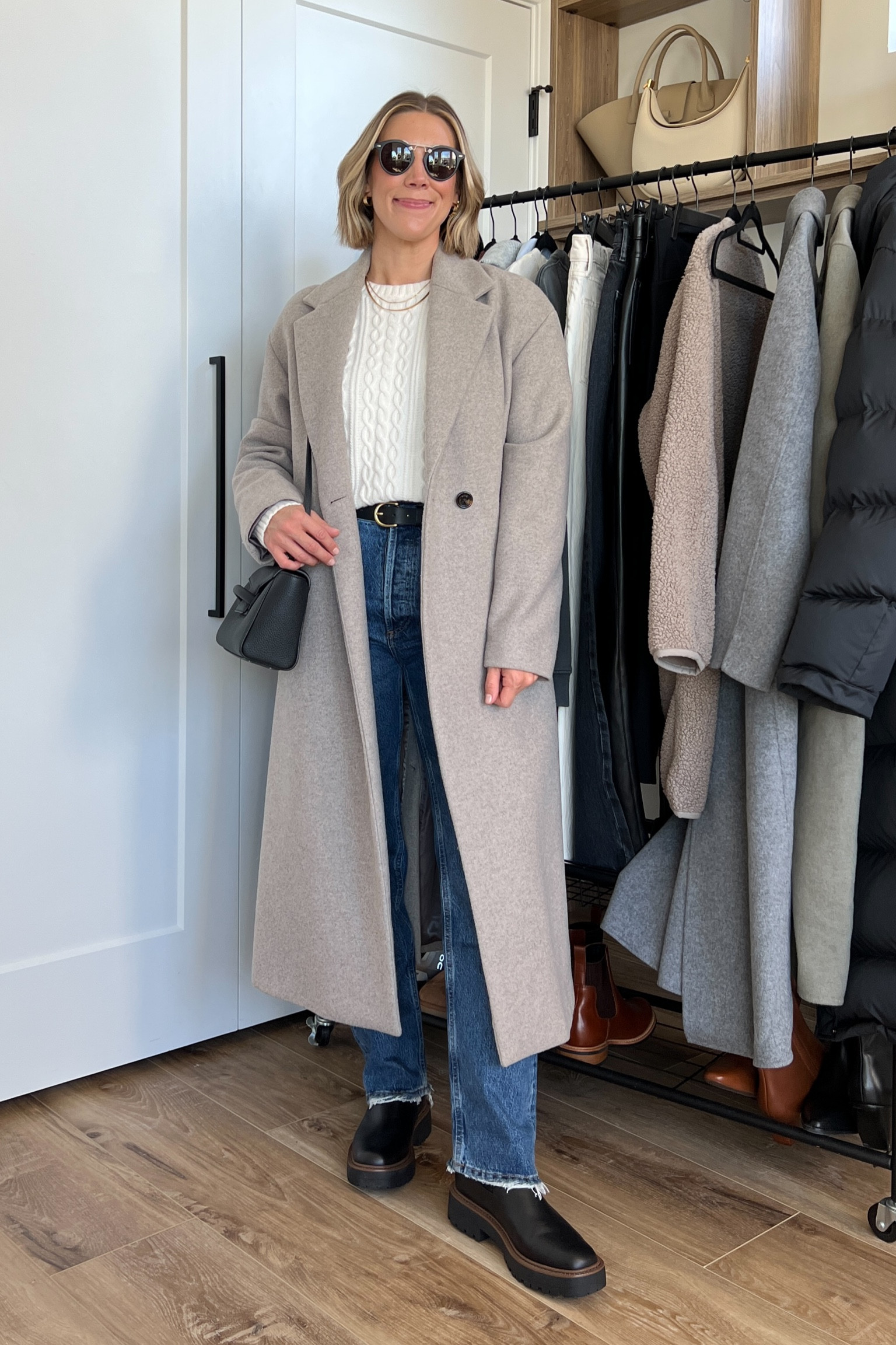 Wearing small sweater, 25 jeans (sized down), small coat, belt small, boots tts 

#LTKfindsunder50 #LTKfindsunder100 #LTKsalealert