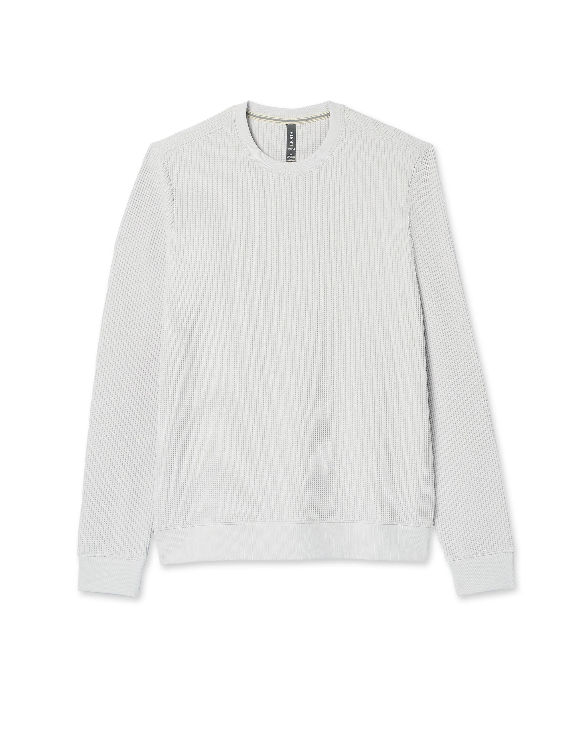 Jamestown Crew | Men's Frost Grey Waffle Crewneck | Vuori | Vuori Clothing (US & Canada)