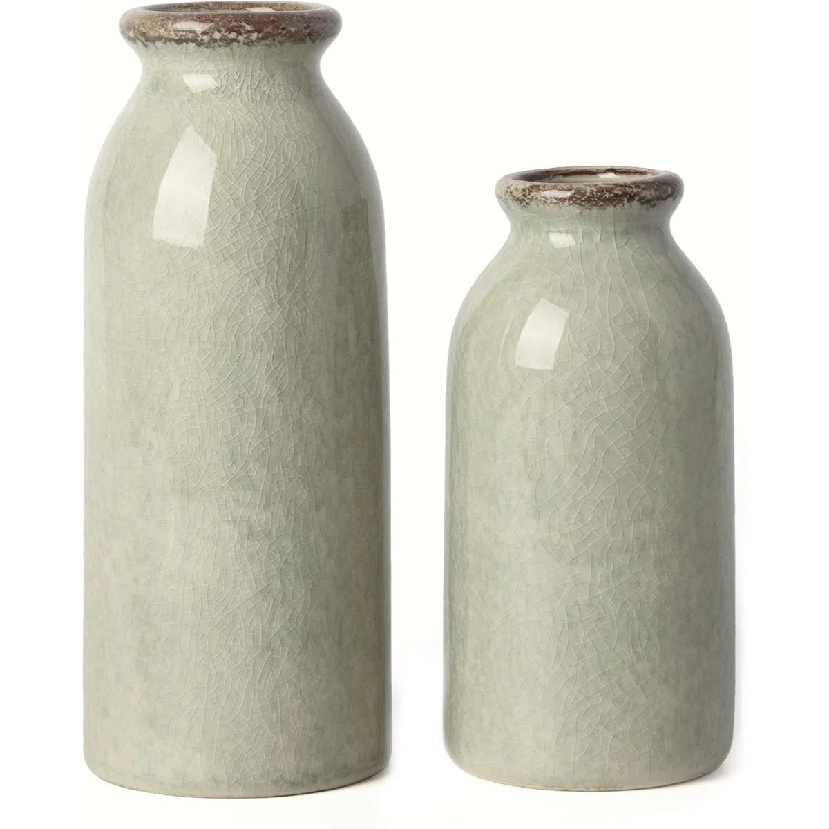 Rustic Ceramic Vases Home Decor | Wayfair North America