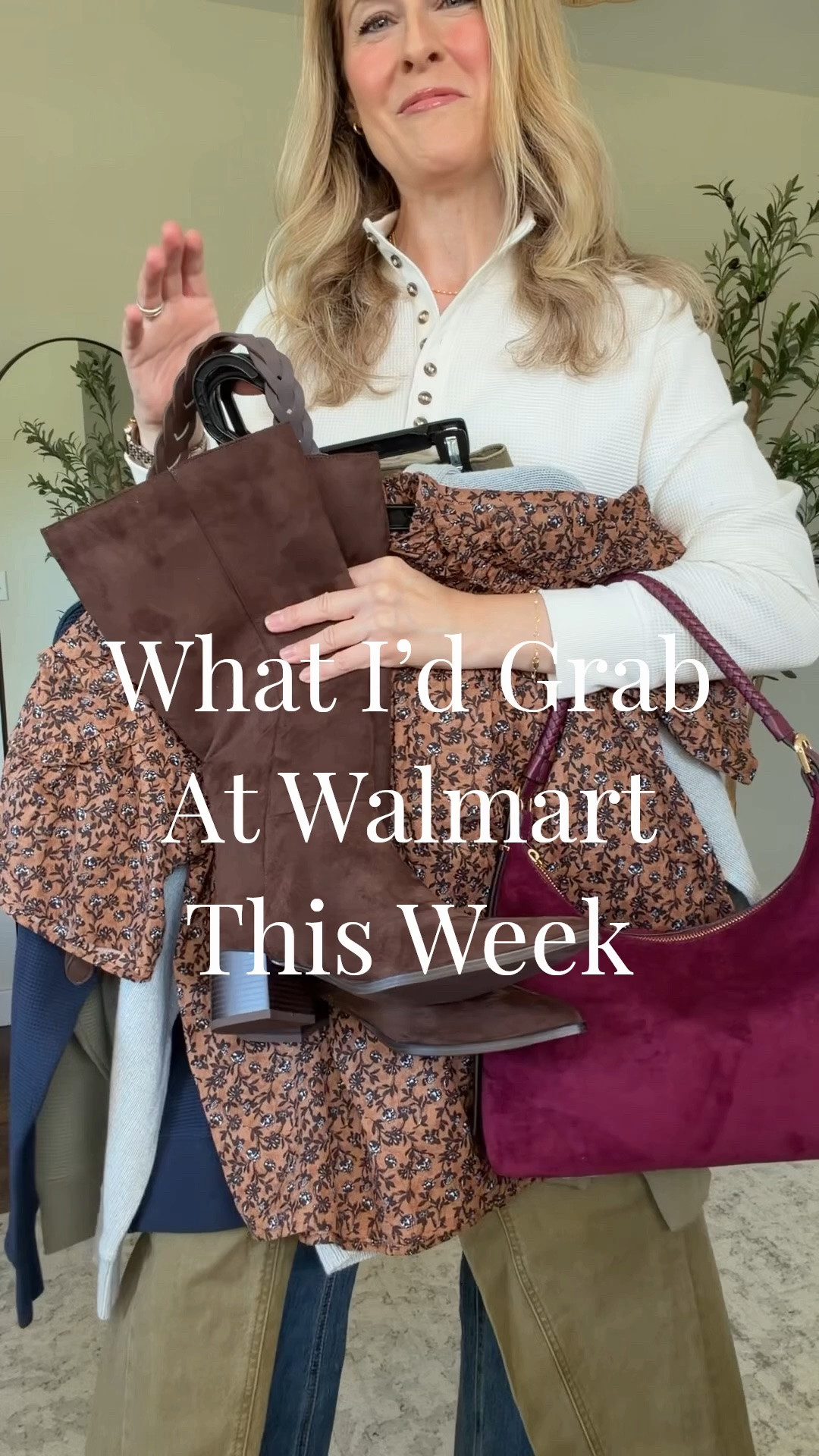 Weekly Walmart haul! I’m wearing size medium in the olive henley and small in the navy. Small in the floral top. Small in the dress. Boots tts. Olive jeans tts 6 (relaxed fit, if you wanted them more fitted go down).

#LTKootd #LTKmomlife #LTKstorytime