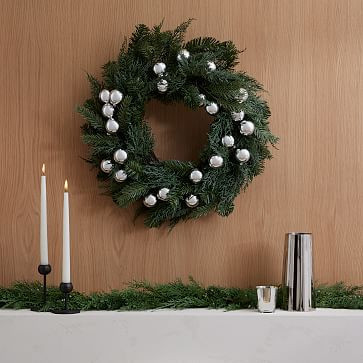 Faux Pure Ball Wreath | West Elm (US)