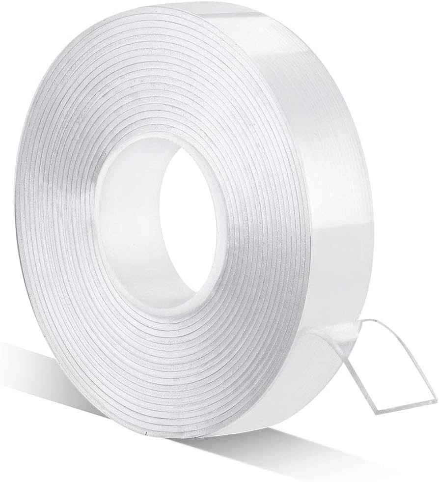 Double Sided Tape Heavy Duty, 1/2inch 10ft Clear Mounting Tape Sticky,Removable Two Sided Tape No... | Amazon (US)