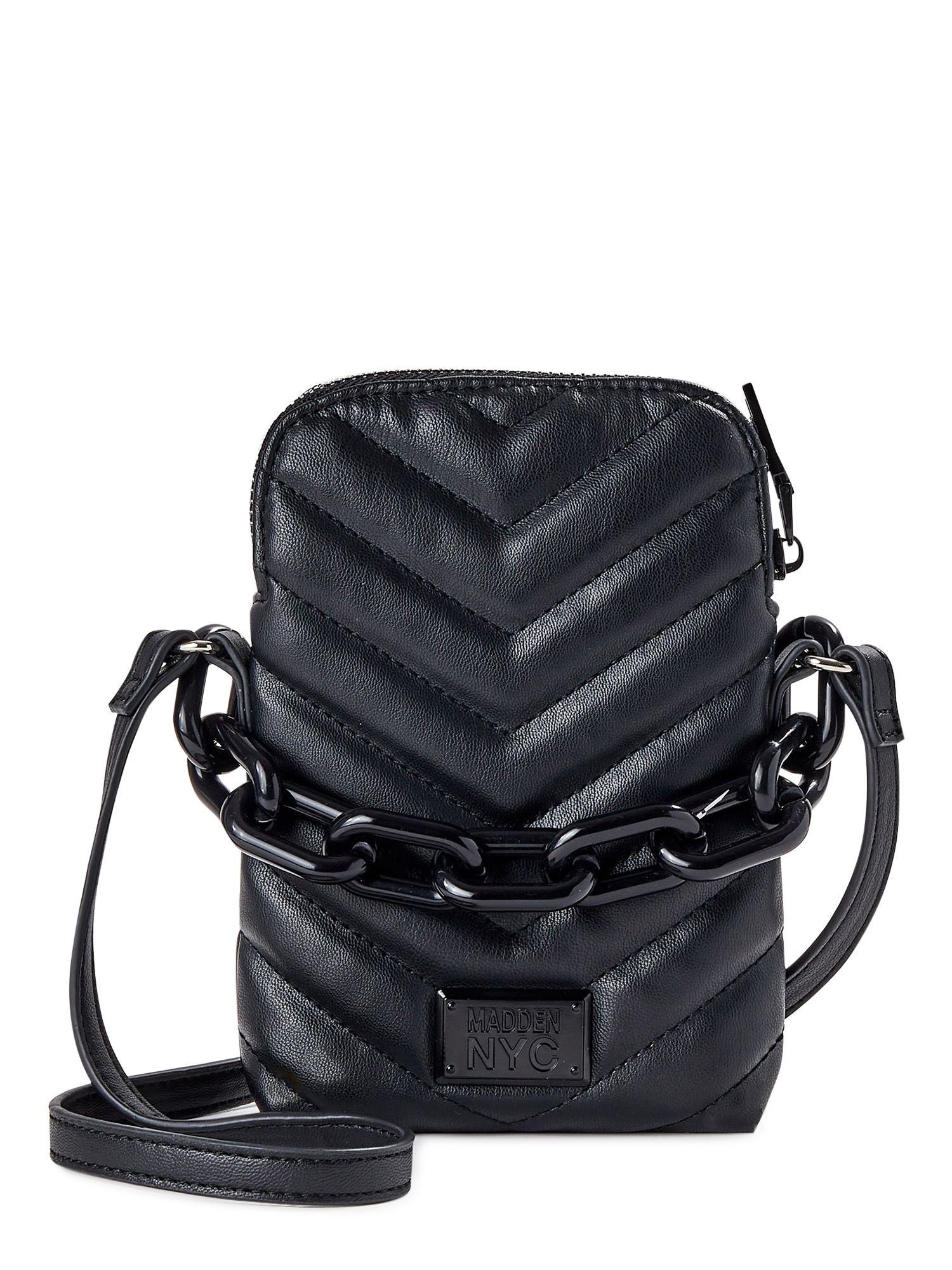 Madden NYC Women's Cellphone Crossbody Bag Black - Walmart.com | Walmart (US)