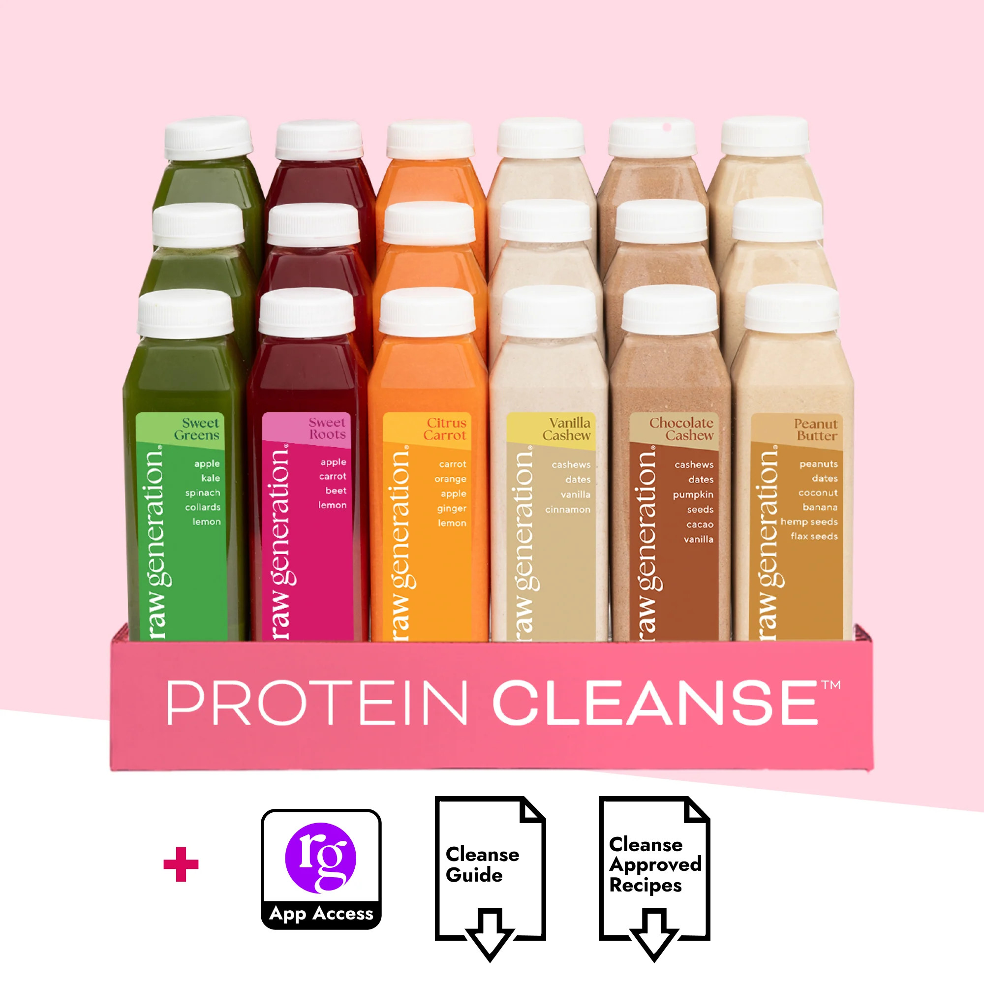 Protein Cleanse | Cold-Pressed Green Juices | Raw Generation | Raw Generation (US)
