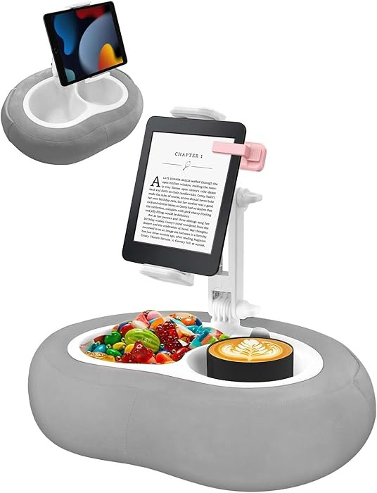 Tablet Pillow Stand Compatible with 5"-12.9" Kindle, iPad, Phone/Tablet, Google, Samsung, Soft Pl... | Amazon (US)