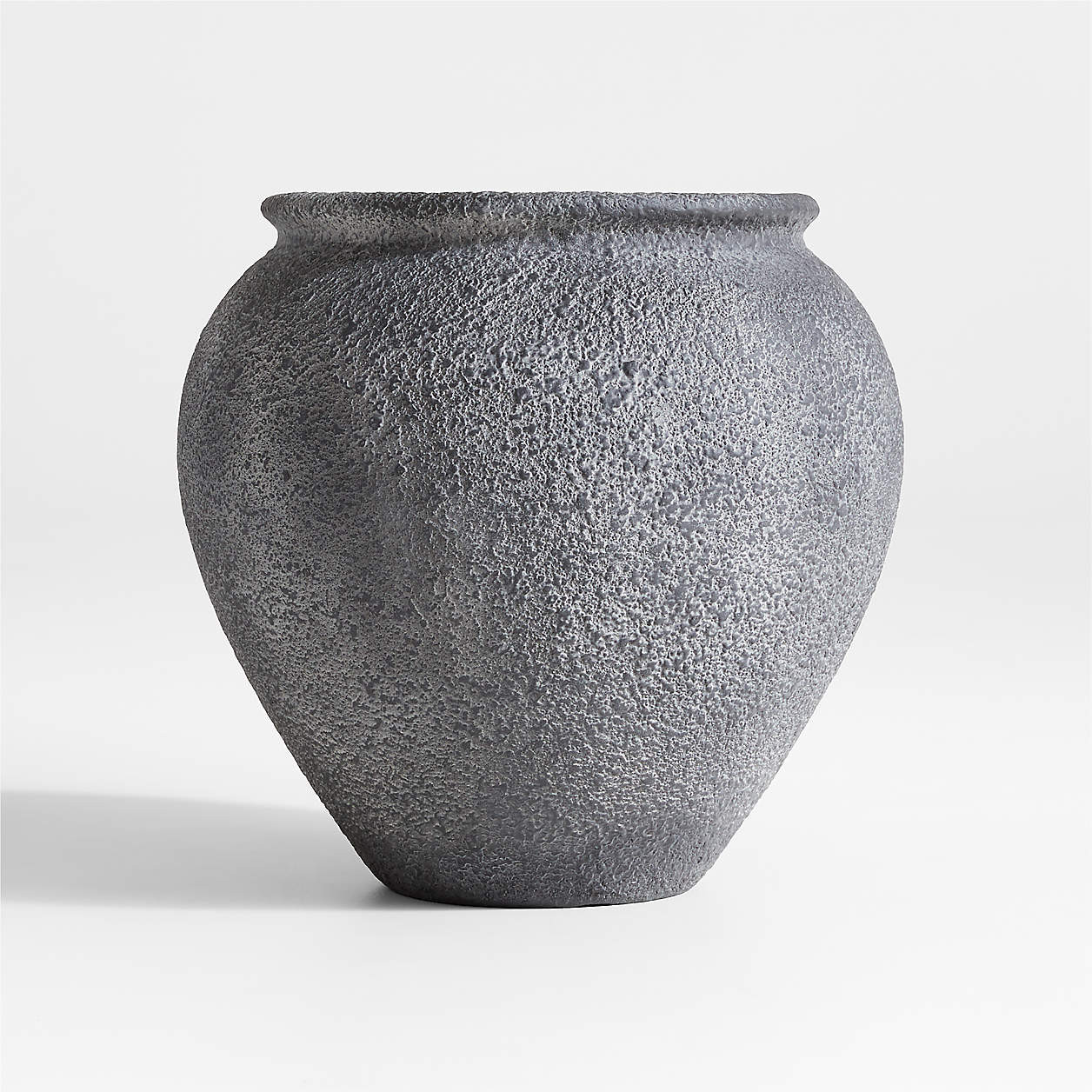 Ophelia 20.9" x 20.8" Black Medium Planter + Reviews | Crate & Barrel | Crate & Barrel