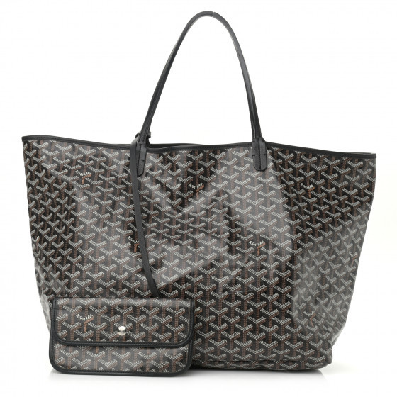 GOYARD Goyardine Saint Louis GM Black | FASHIONPHILE (US)