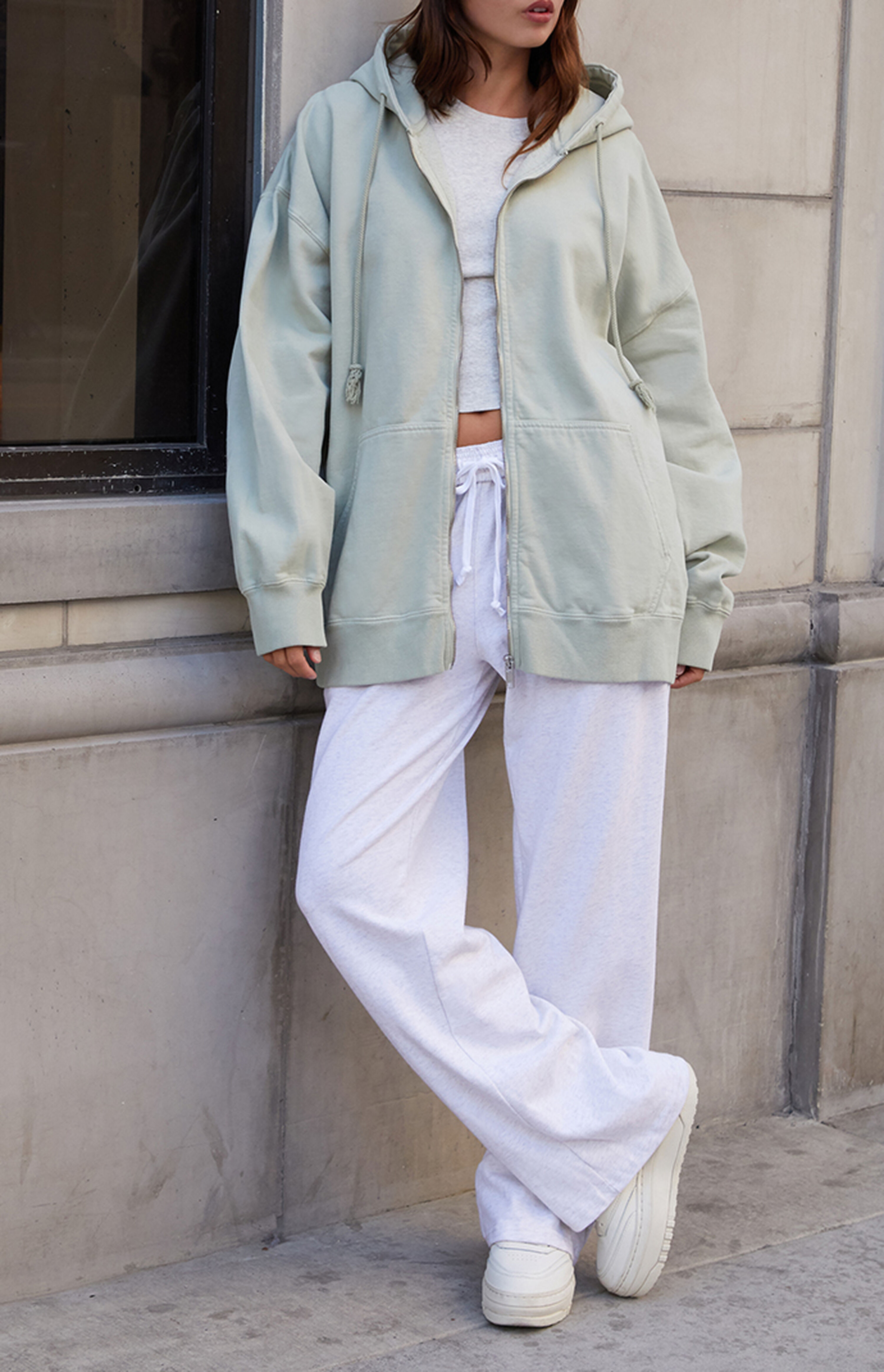 John Galt Pale Sage Full Zip Hoodie | PacSun | PacSun