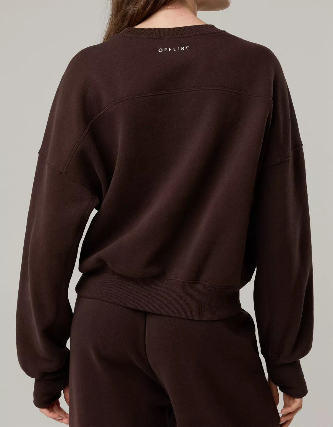 OFFLINE By Aerie Cloud Fleece Classic Crewneck Sweatshirt | Aerie