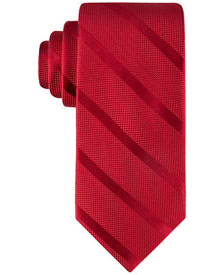 Tommy Hilfiger Men's Solid Textured Stripe Tie - Macy's | Macy's