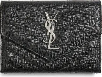 Saint Laurent Monogram Matelassé Leather Passport Case | Nordstrom | Nordstrom