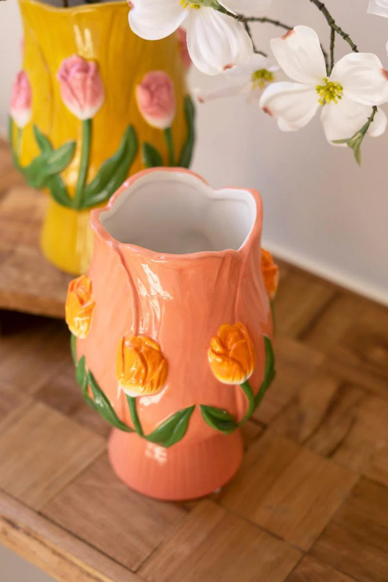 SET OF TWO CERAMIC TULIP VASES | Wayfair North America