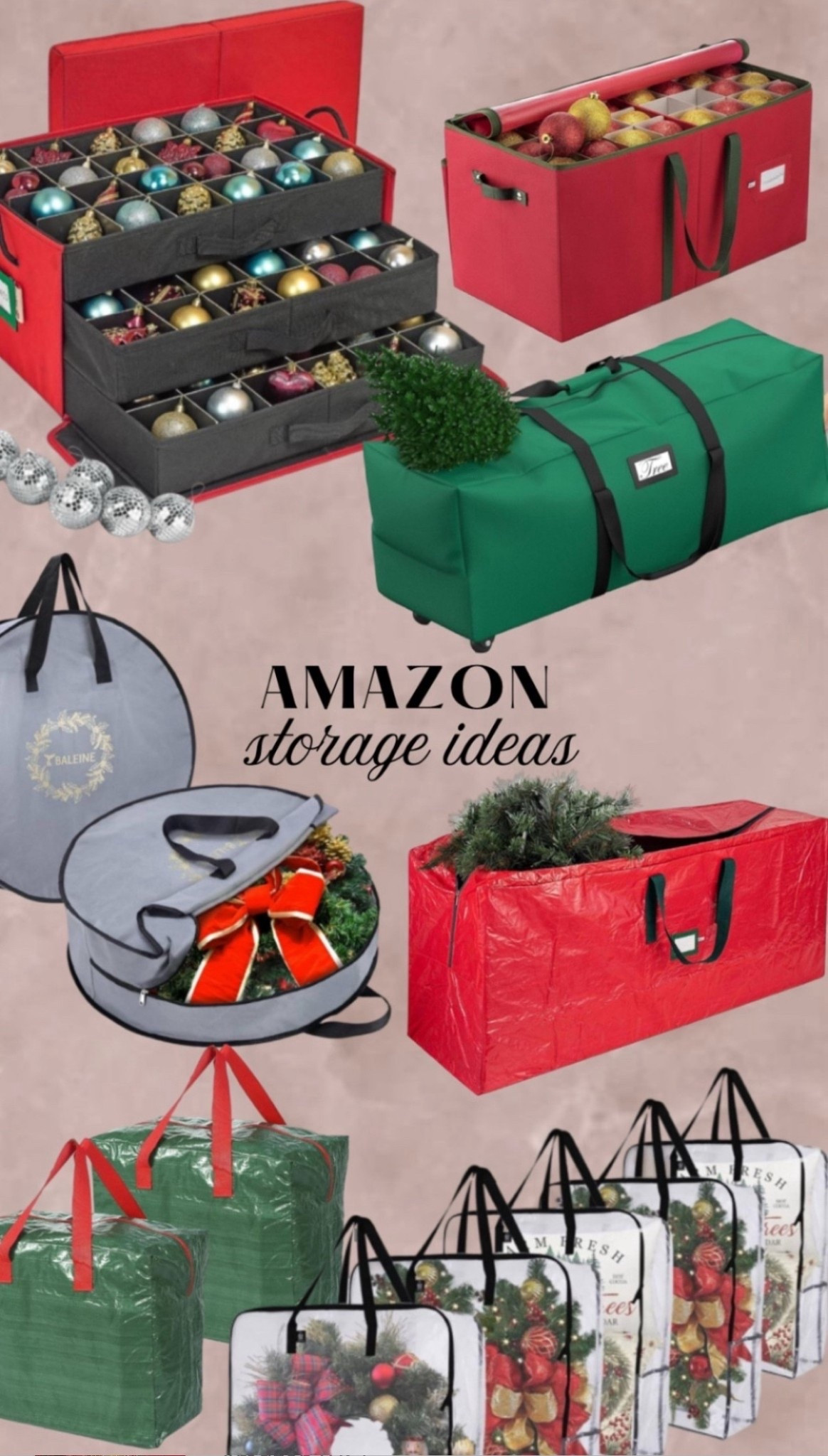 Post Christmas storage and organization #LTKHome #storage #organization