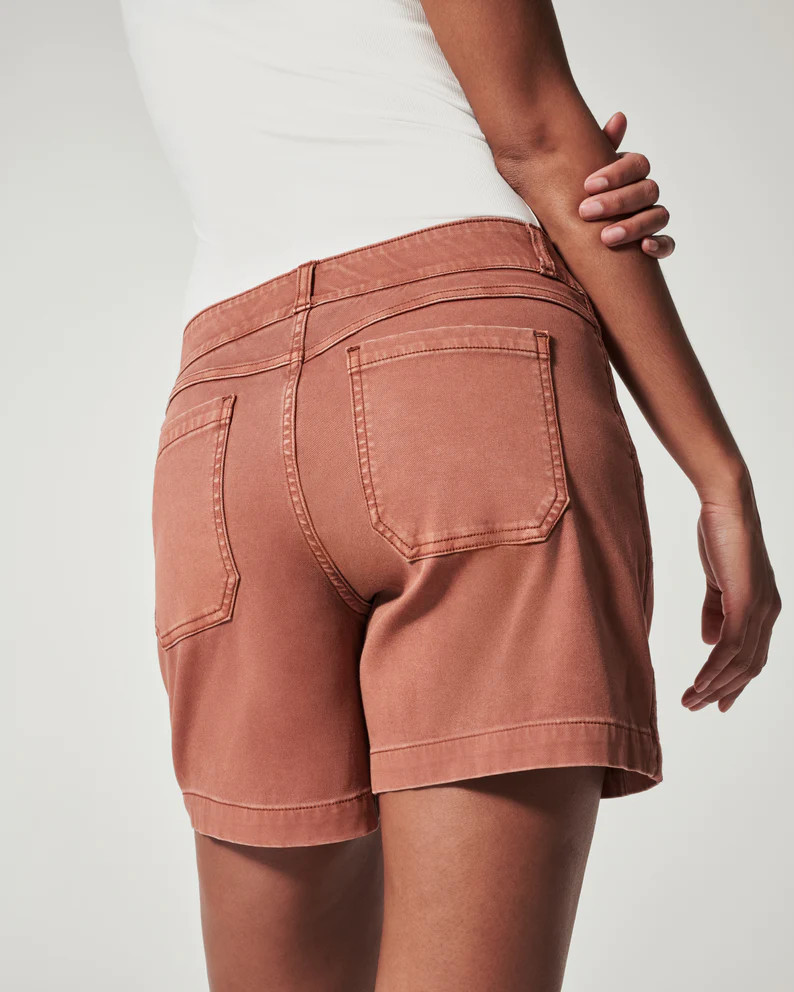 Stretch Twill Shorts, 6 | Spanx