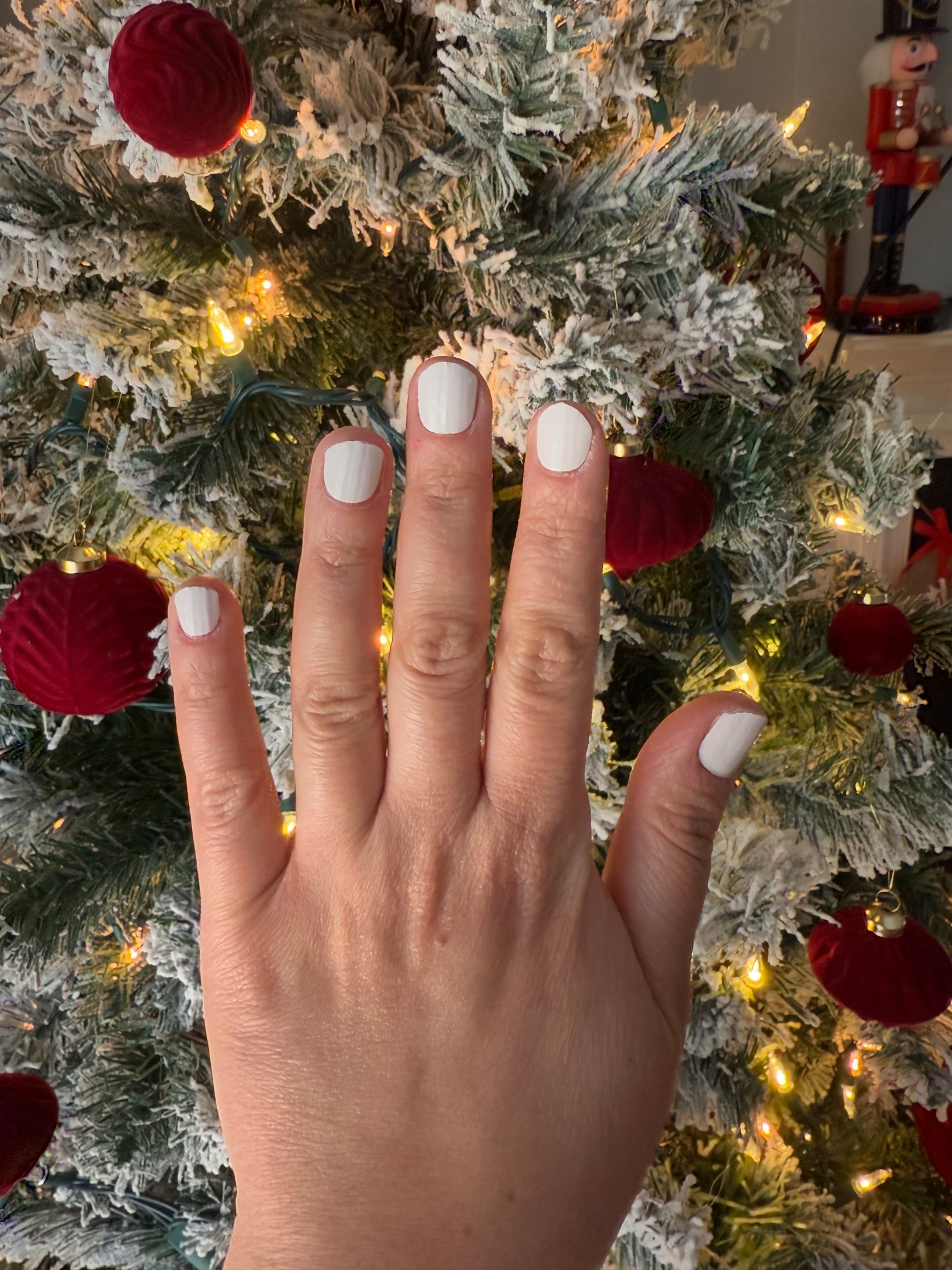 Winter white mani, white nails, festive beauty 

#LTKHoliday #LTKBeauty