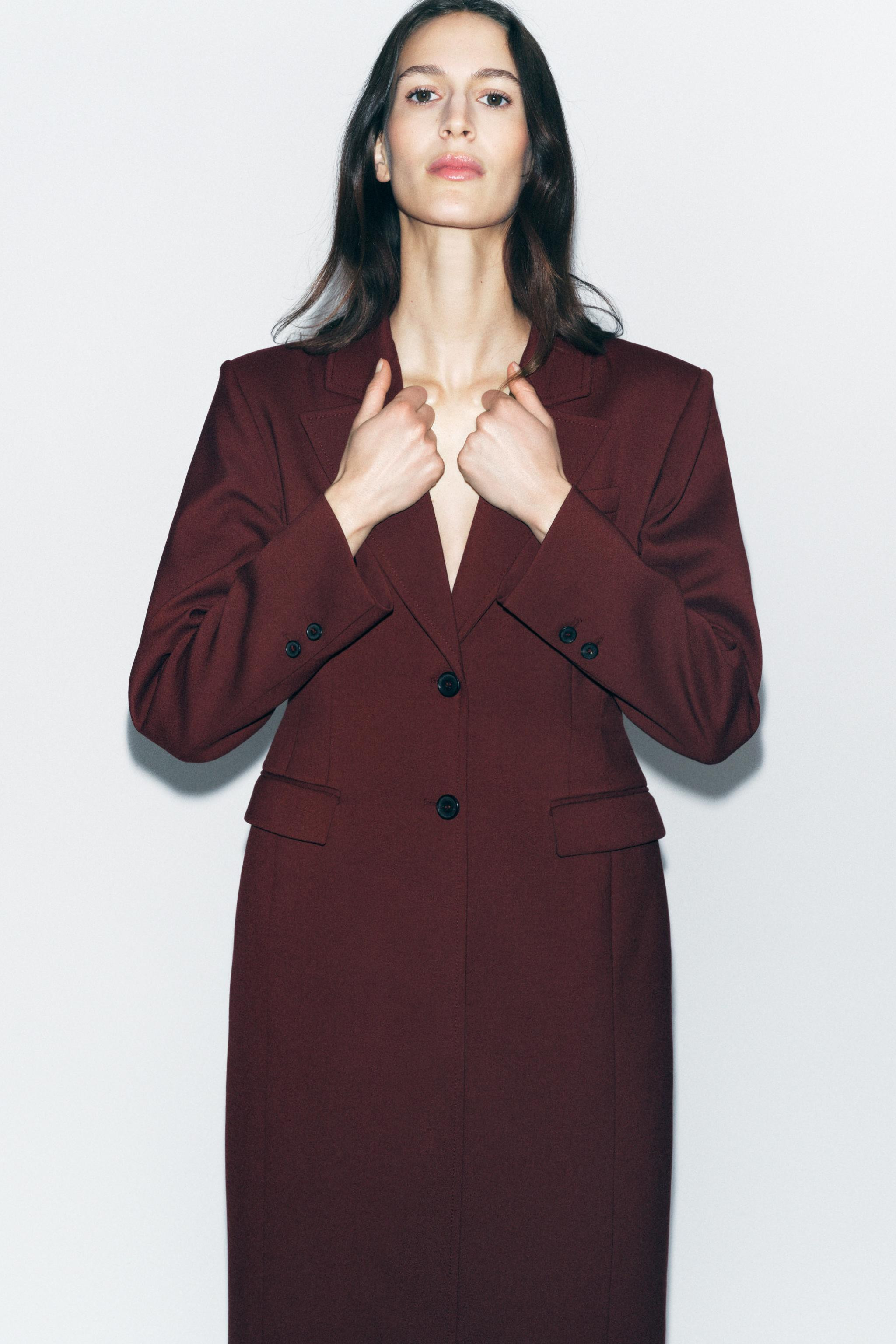 LONG FITTED COAT ZW COLLECTION | Zara US
