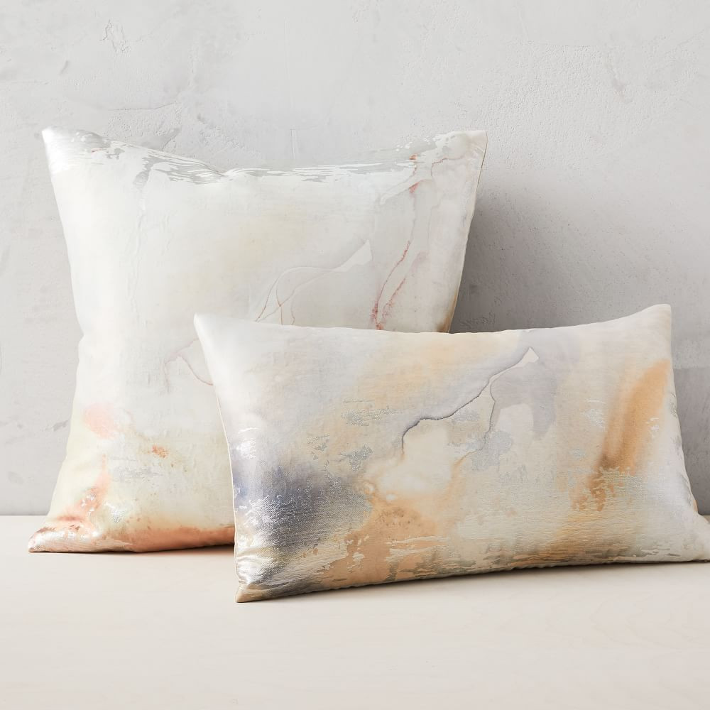Airy Brocade Pillow Cover | West Elm (US)