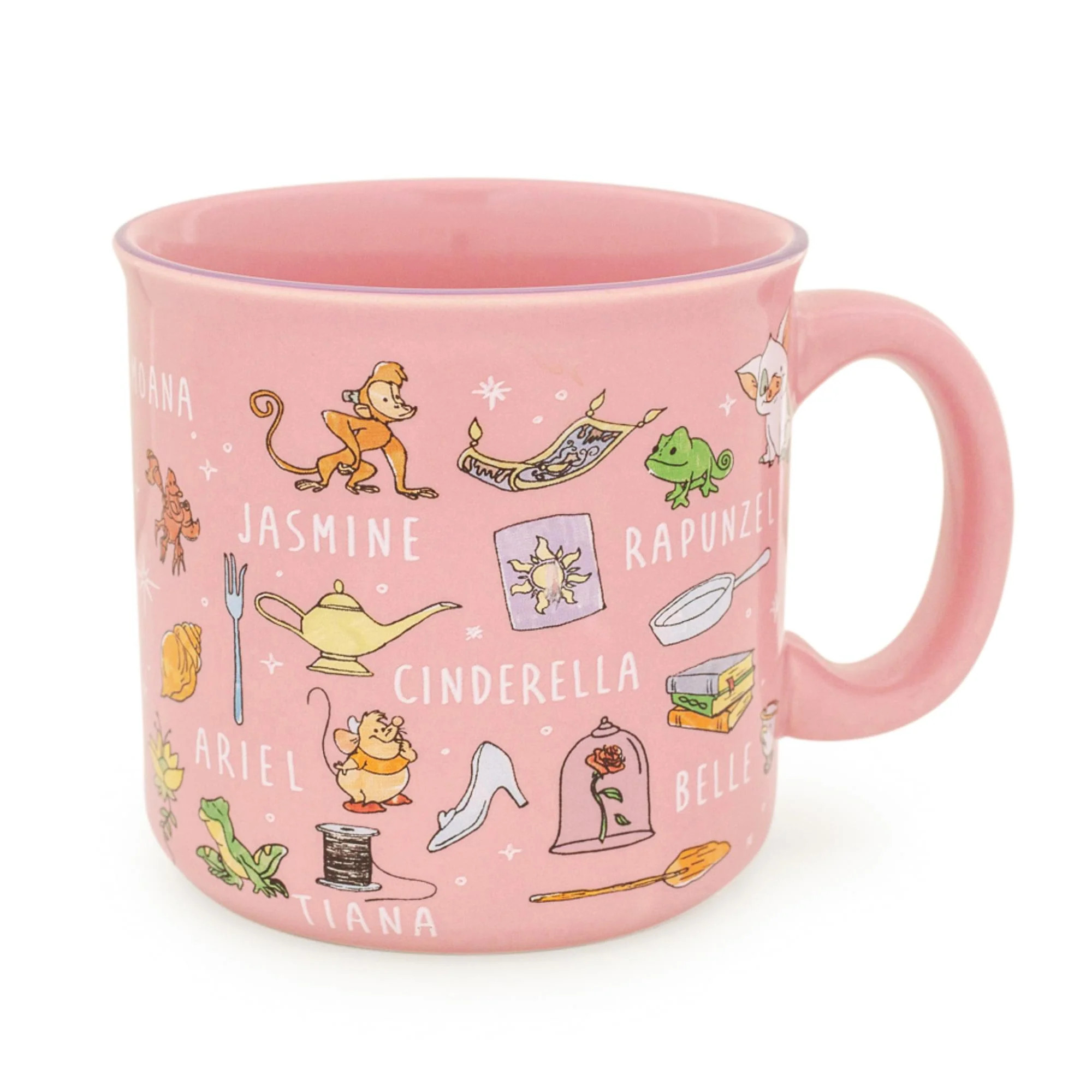 Disney Princess Icons Ceramic Camper Mug | Holds 20 Ounces | Toynk