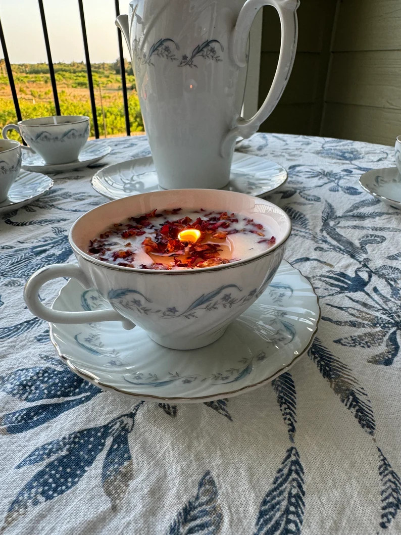 Tea Cup Candles - Etsy | Etsy (US)