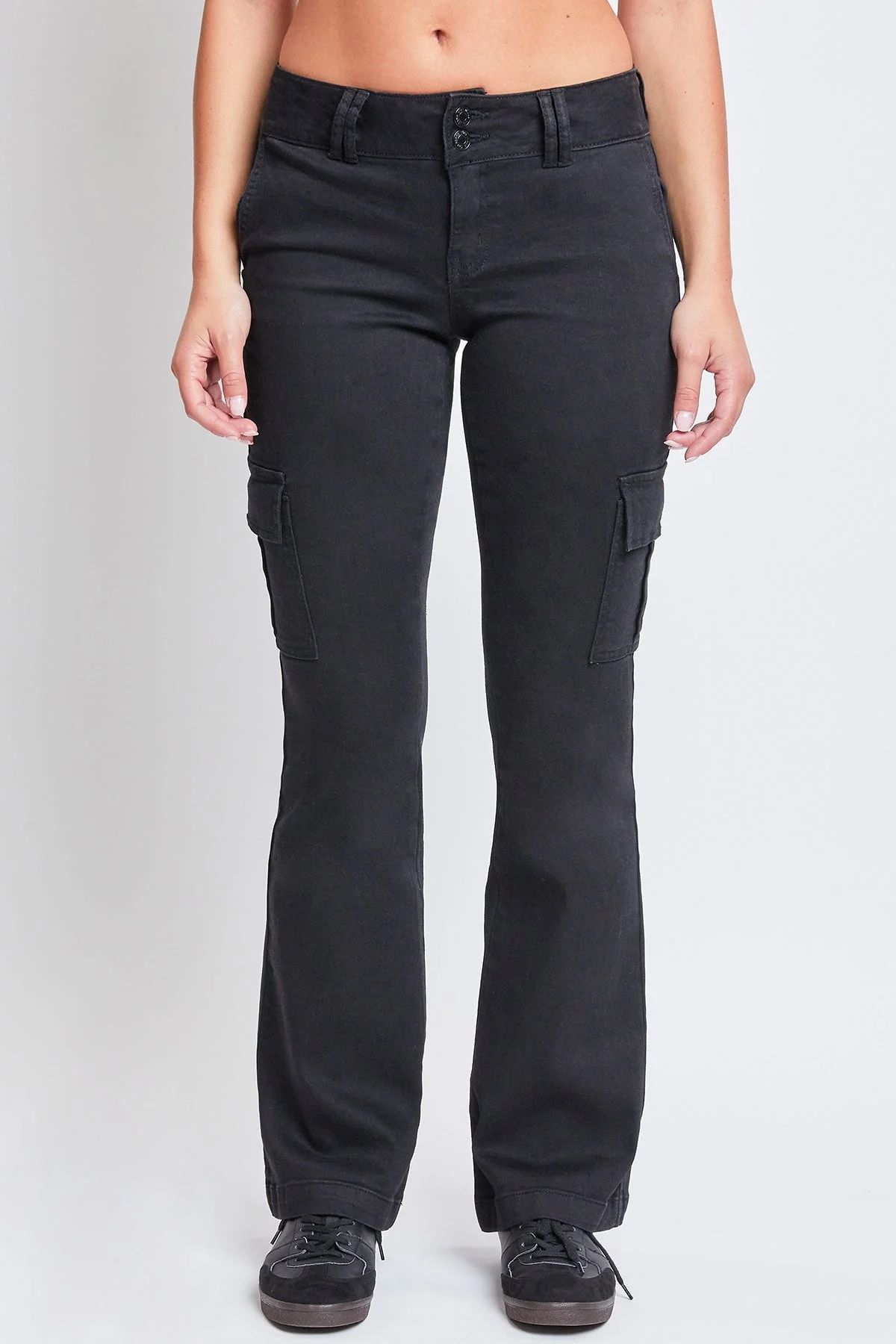 YMI Jeans Women's Low Rise Cargo Flare Jeans | Walmart (US)