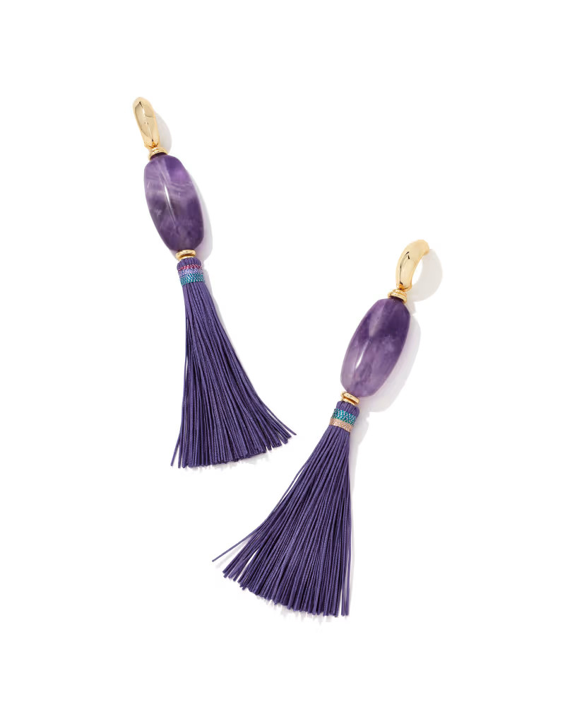 Insley Gold Statement Earrings in Purple Mix | Kendra Scott | Kendra Scott