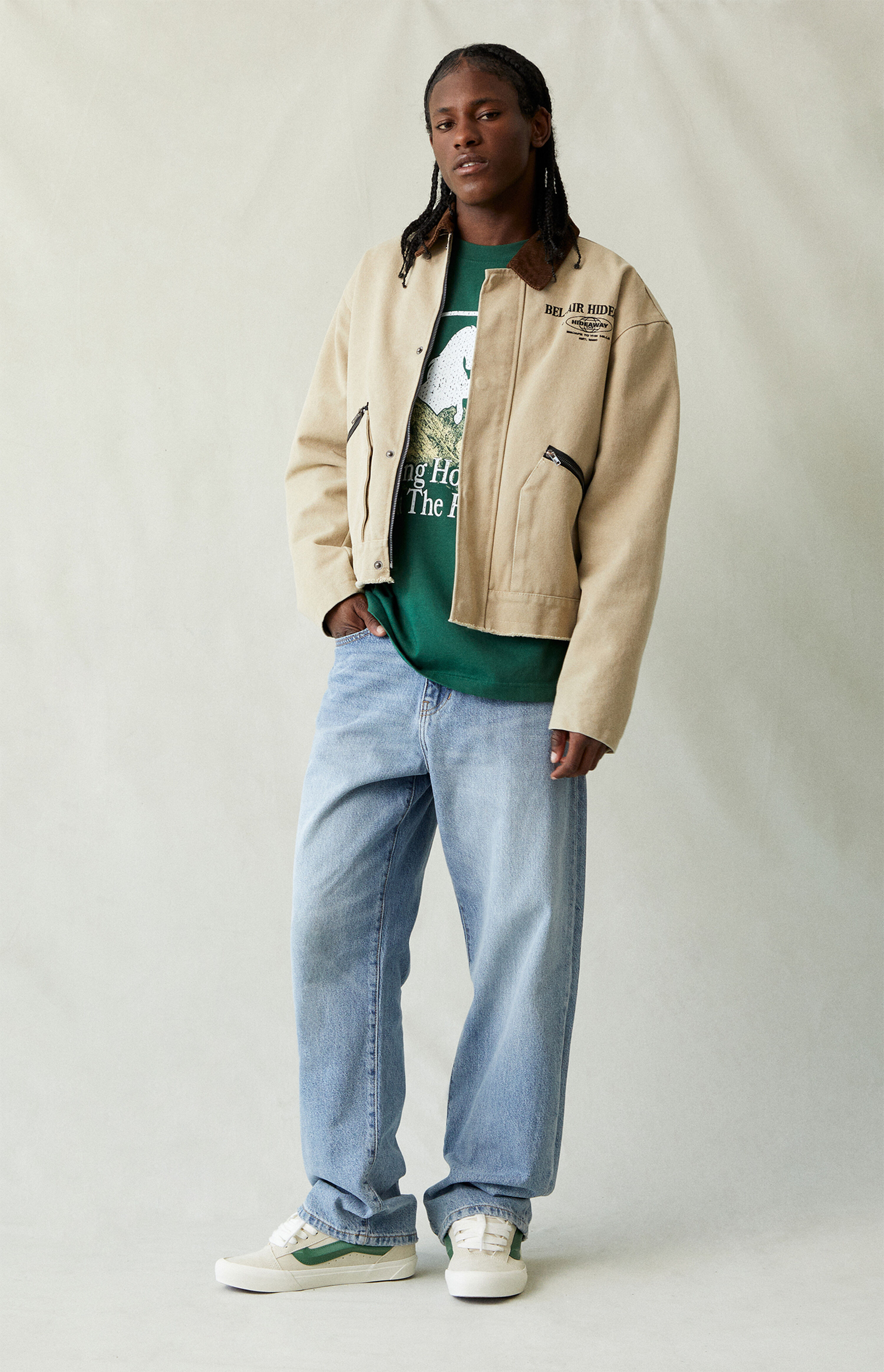 PacSun Medium Indigo Baggy Jeans | PacSun