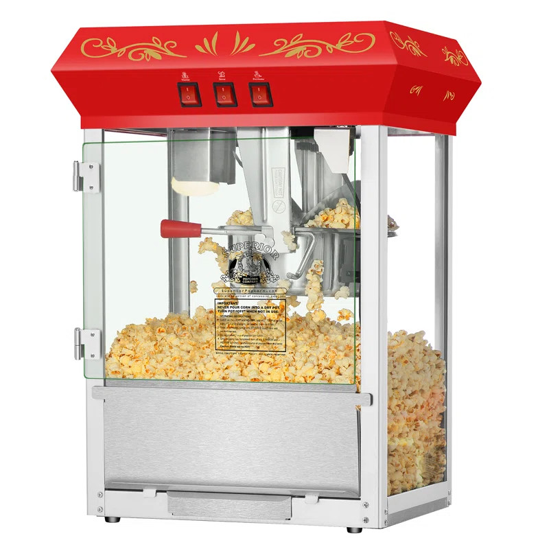 8 Oz. Movie Night Tabletop Popcorn Popper Machine | Wayfair North America