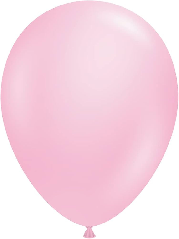 Tuf-Tex 5" Baby Latex Balloons, Light Pink | Amazon (US)