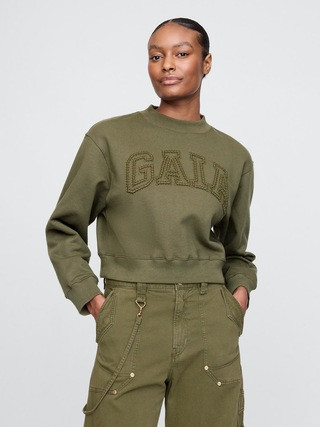 Gap x Cult Gaia Cropped Logo Sweatshirt | Gap (US)