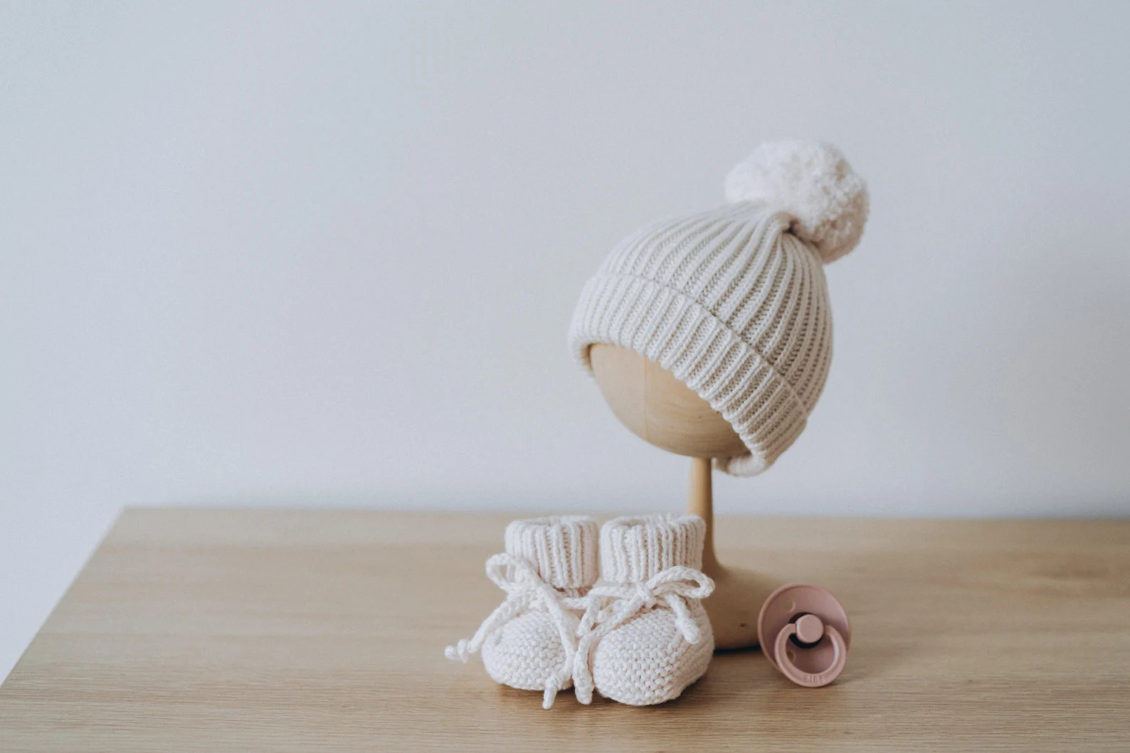 Newborn Outfit Cottoncashmere Knit Hat and Booties. Gender Neutral Baby Shower Gift Idea - Etsy | Etsy (US)