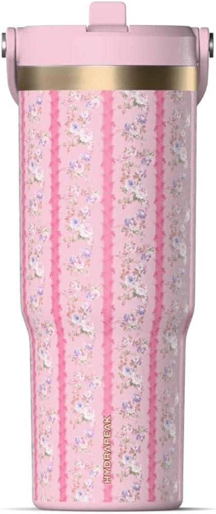 Hydrapeak Nomad 32 oz Fun Sticker Prints Tumbler with Handle and Straw Lid, Leakproof, Double Ins... | Amazon (US)