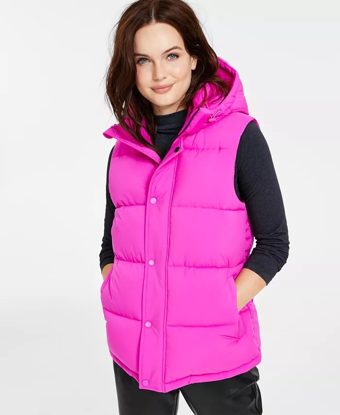 Women's Stretch Hooded Vest, Created for Macy's | Macys (US)