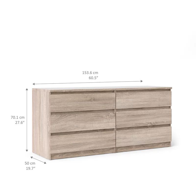 Kepner 6 Drawer Double Dresser | Wayfair North America