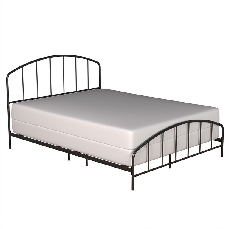 Bowery Hill Furniture Metal Queen Bed with Arched Spindle Design Black - Walmart.com | Walmart (US)