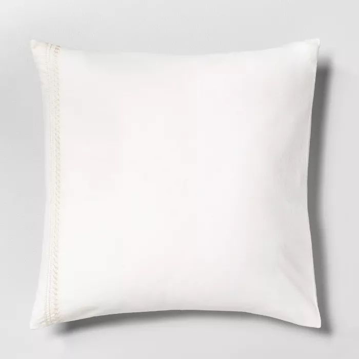 Euro Pillow Sham Embroidered - Hearth & Hand™ with Magnolia | Target