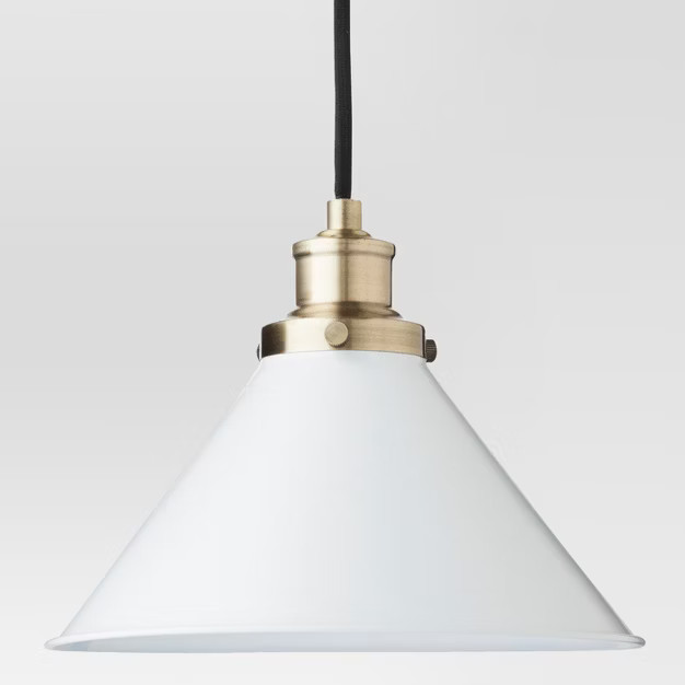Crosby Small Pendant Ceiling Light White Includes Energy Efficient Light Bulb - Threshold™ | Target