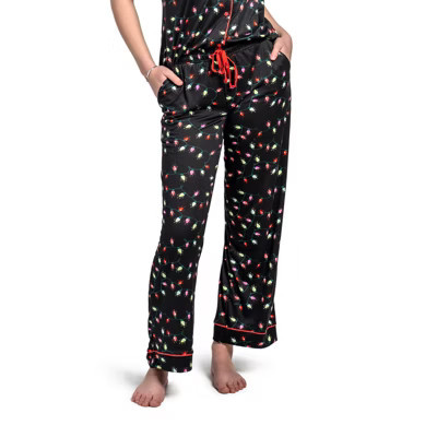 Hello Mello Women's Holiday Pajama Pants Wide Leg Lounge Bottoms Very Merry | Target