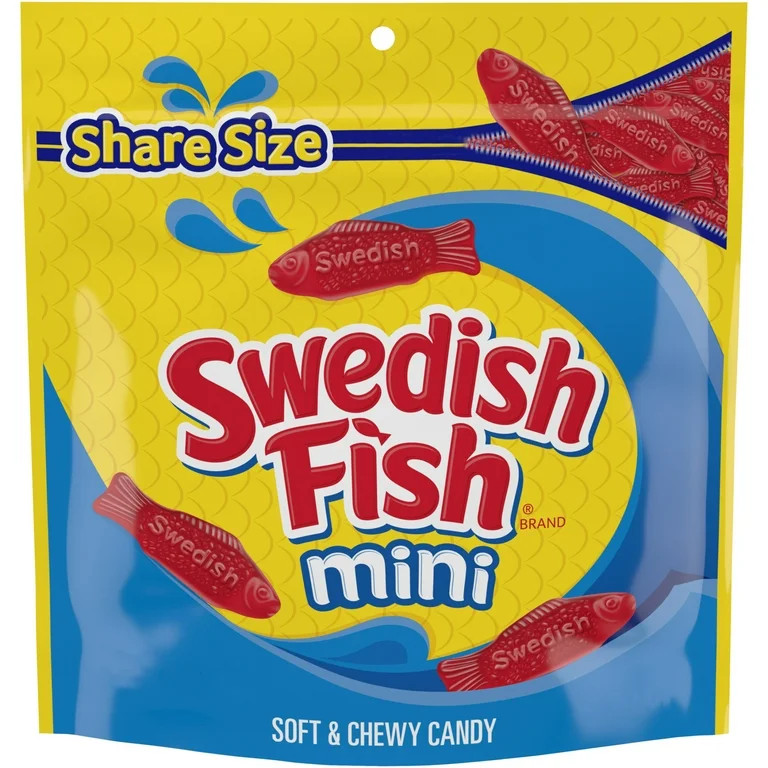 SWEDISH FISH Mini Soft & Chewy Gummy Candy, Share Size, 12 oz | Walmart (US)