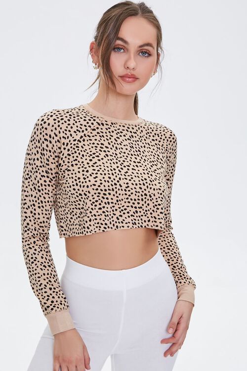 Active Cheetah Print Crop Top | Forever 21 (US)