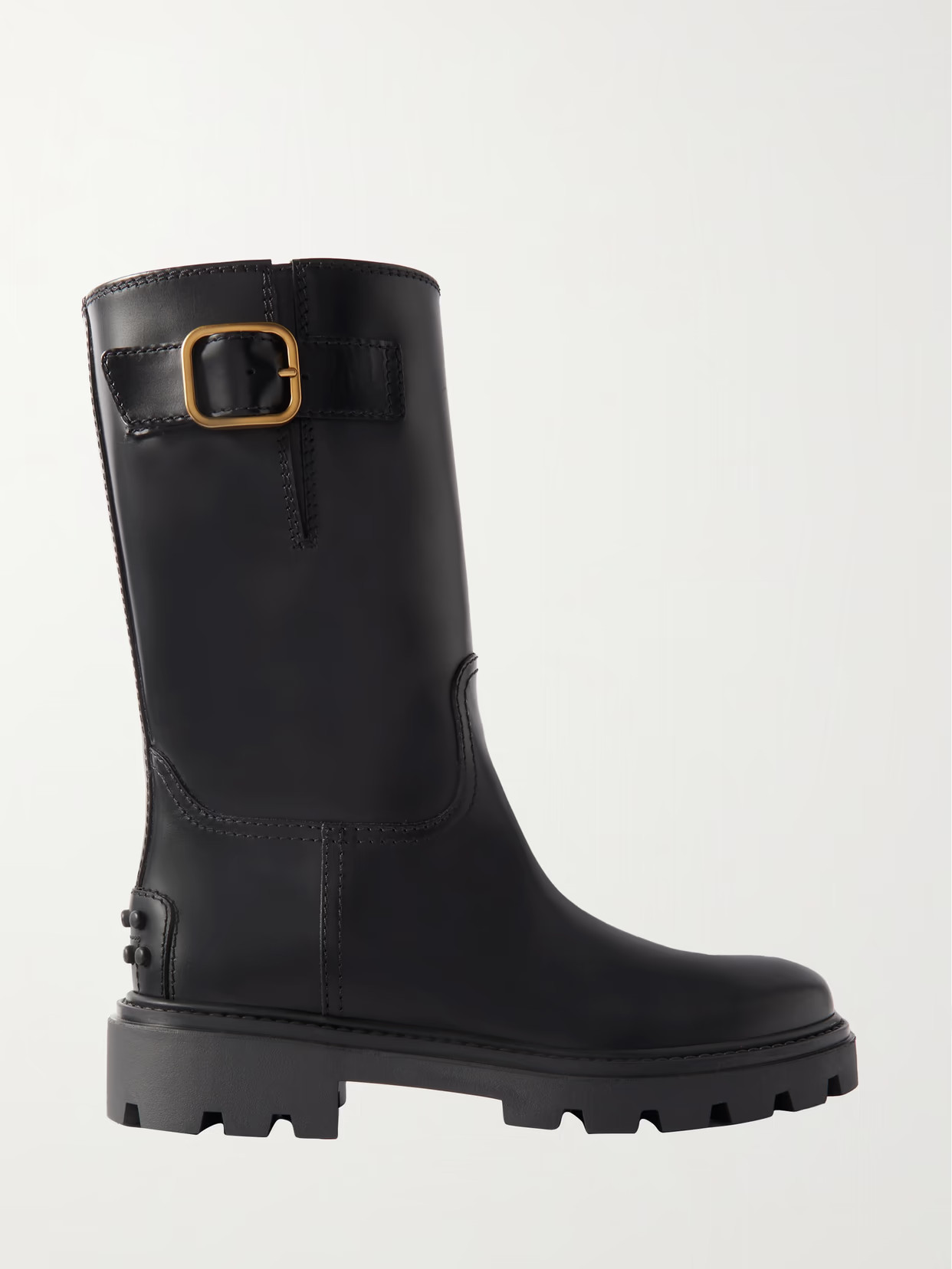 Tod's - Buckled Leather Boots - Black | NET-A-PORTER (US)