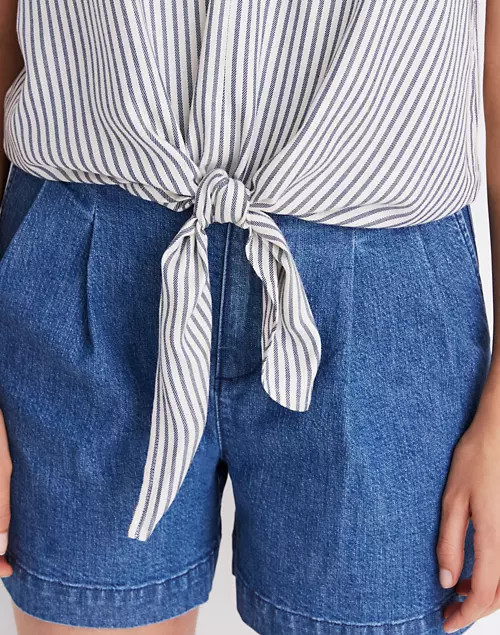 Novel Tie-Front Top in Stripe | Madewell