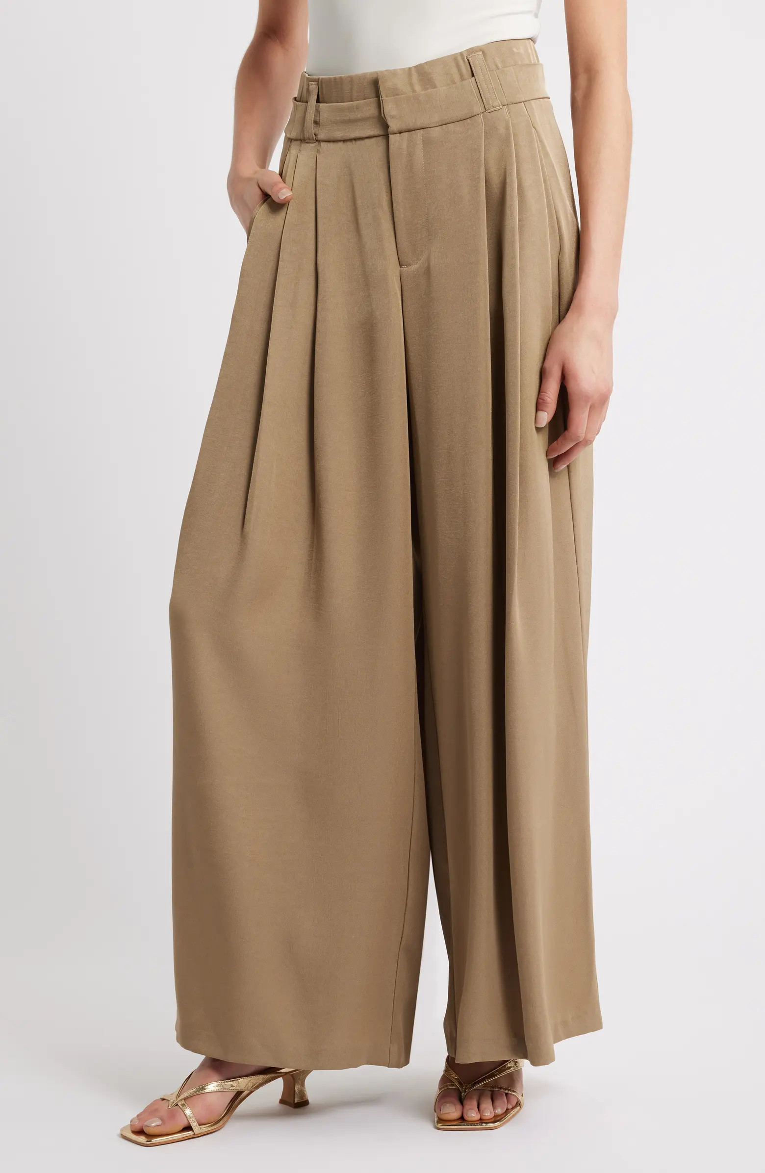 Skyrise Triple Pleat Palazzo Pants | Nordstrom