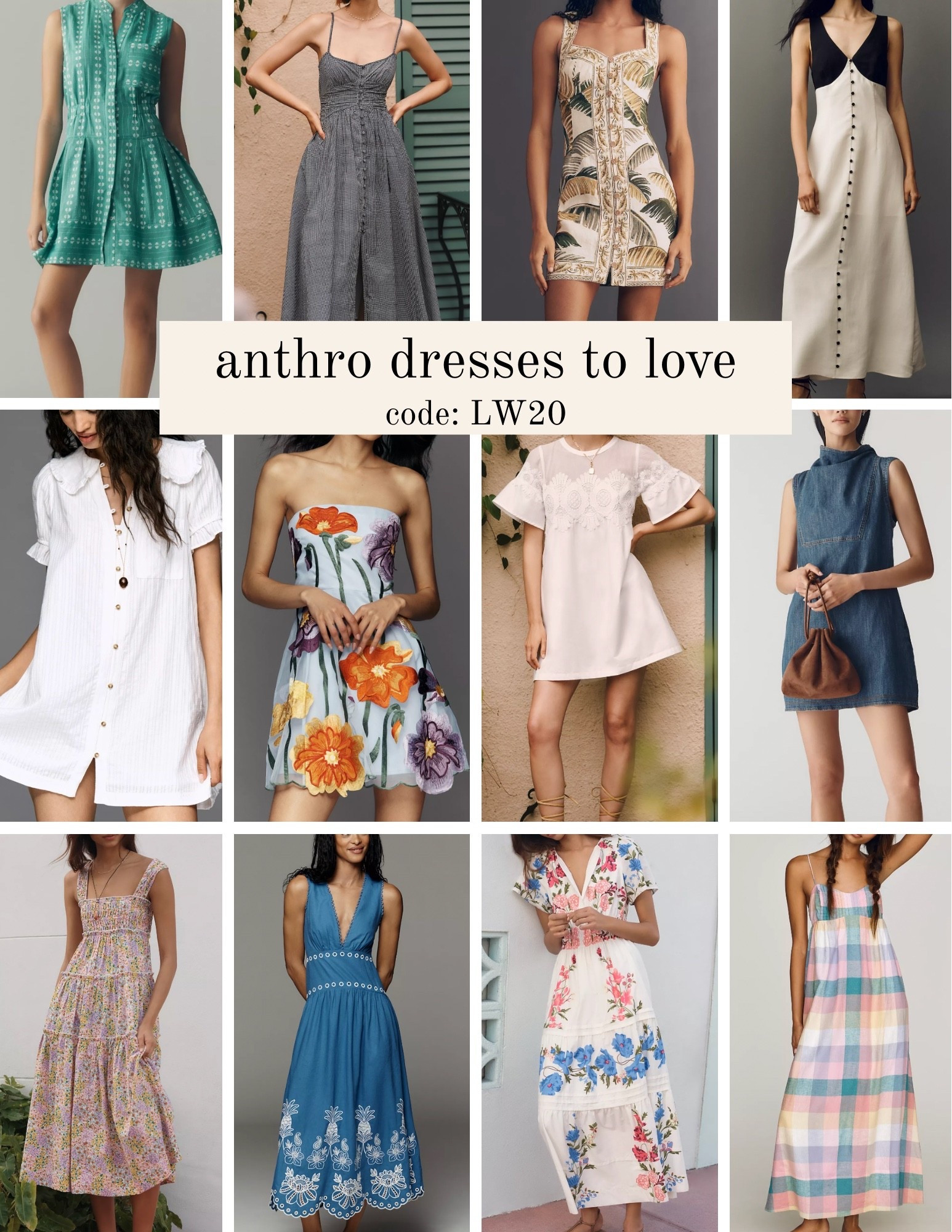 LW20 for 20% off!! I went through all the dresses and these are my faves …. Xo