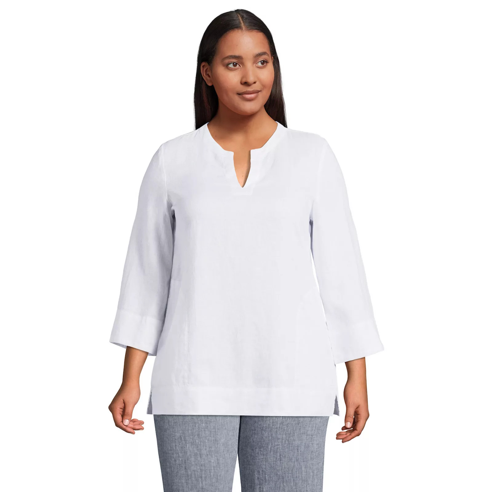 Plus Size Simply Vera Vera Wang Knot Neck Blouse | Kohl's
