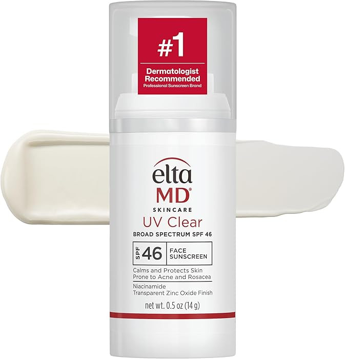 EltaMD UV Clear Tinted Face Sunscreen SPF 46, Oil Free Sunscreen for Sensitive Skin with Zinc Oxi... | Amazon (US)