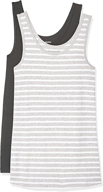 Amazon Essentials Women's Slim-Fit Tank, Pack of 2 | Amazon (US)