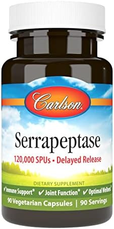 Carlson - Serrapeptase, 120000 SPUs - Delayed Release, Immune Support, Joint Function & Optimal W... | Amazon (US)