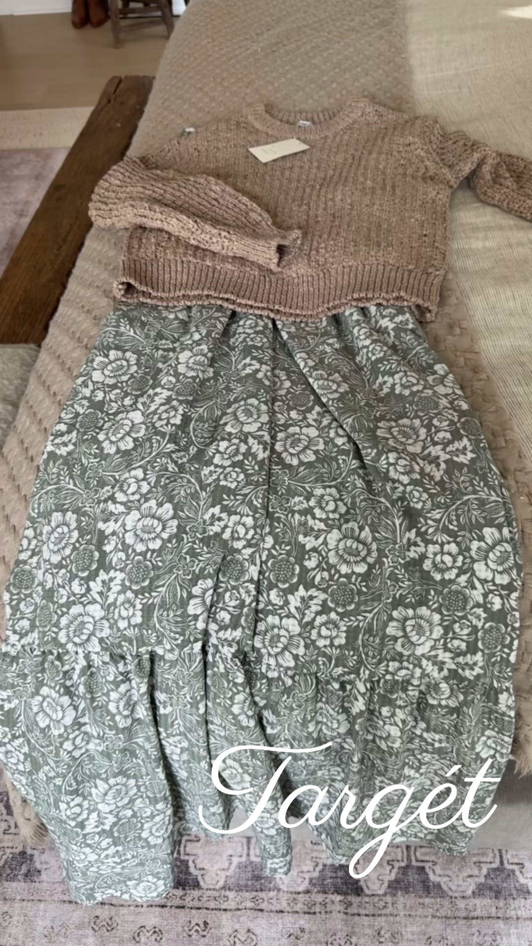 I am very obsessed with this soft sage Spring floral dress from Target right now! Pairing it with this sweater until it warms up 🤍

#LTKmomlife #LTKootd #LTKgrwm