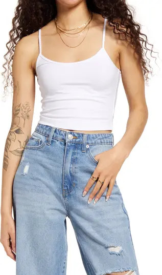 Knit Organic Cotton Crop Camisole | Nordstrom Rack